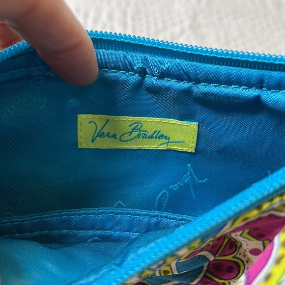 ⭐️Vera Bradley Daphne silk handbag nwt purple blue paisley knotted handle - Picture 10 of 12